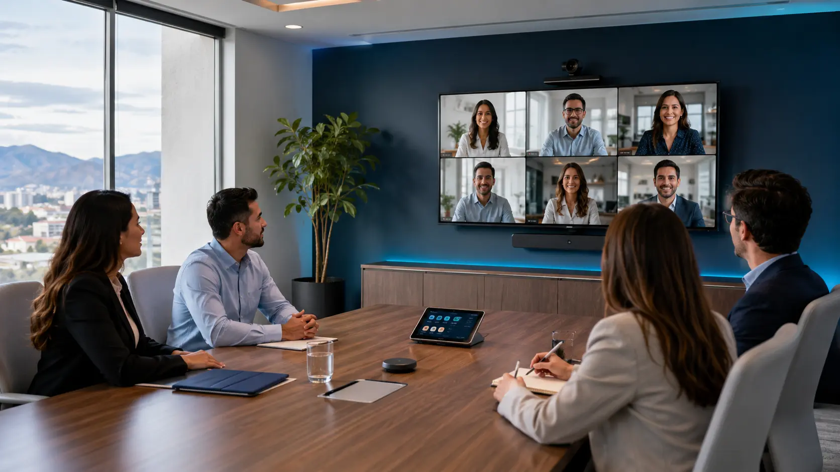 Professional video-conferencing equipment